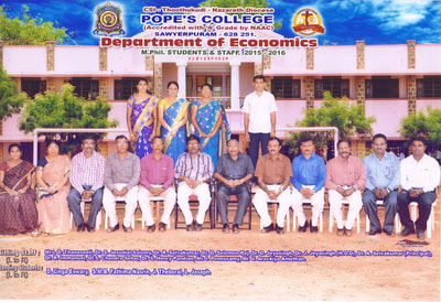 M.Phil. Students of 2015-16  Academic Year
